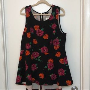 Torrid high low peplum top